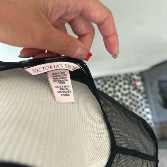 Victoria's Secret black mesh t shirt xs - Picture 5 of 5